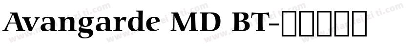 Avangarde MD BT字体转换
